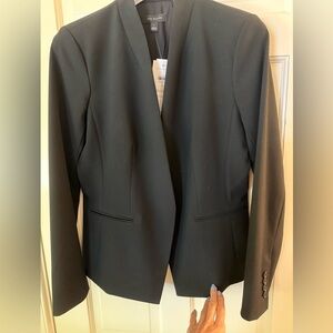 NWT Ann Taylor The Cutaway Blazer in Bi-Stretch Black size 4